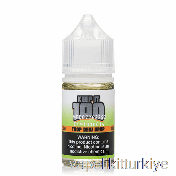 Vape Likit Trop Dew Drop - 100 Tuzda Tutun - 30ml 30mg